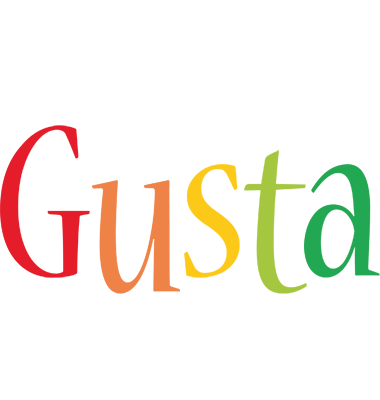 Gusta birthday logo