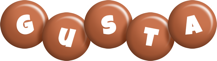 Gusta candy-brown logo