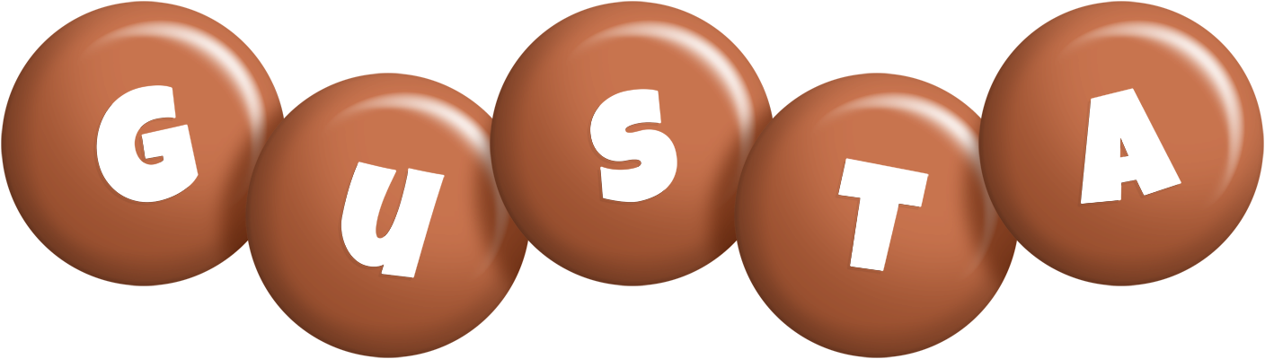 Gusta candy-brown logo