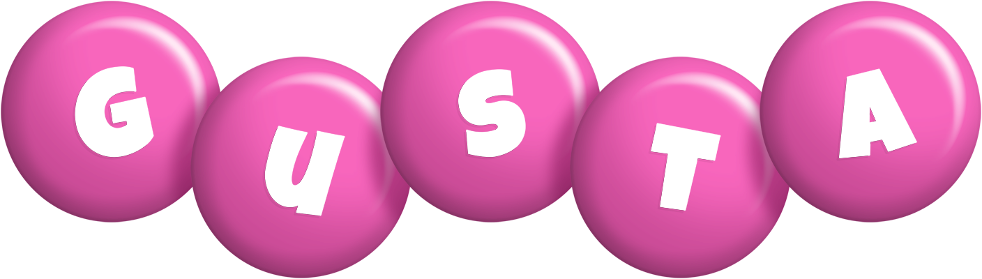 Gusta candy-pink logo