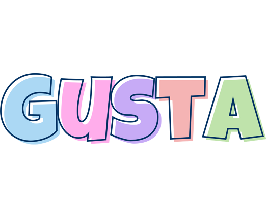 Gusta pastel logo