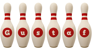 Gustaf bowling-pin logo