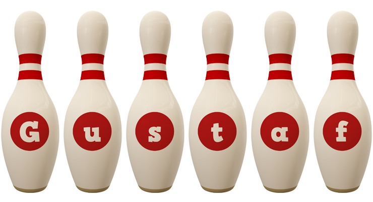 Gustaf bowling-pin logo