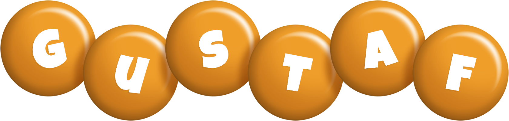 Gustaf candy-orange logo