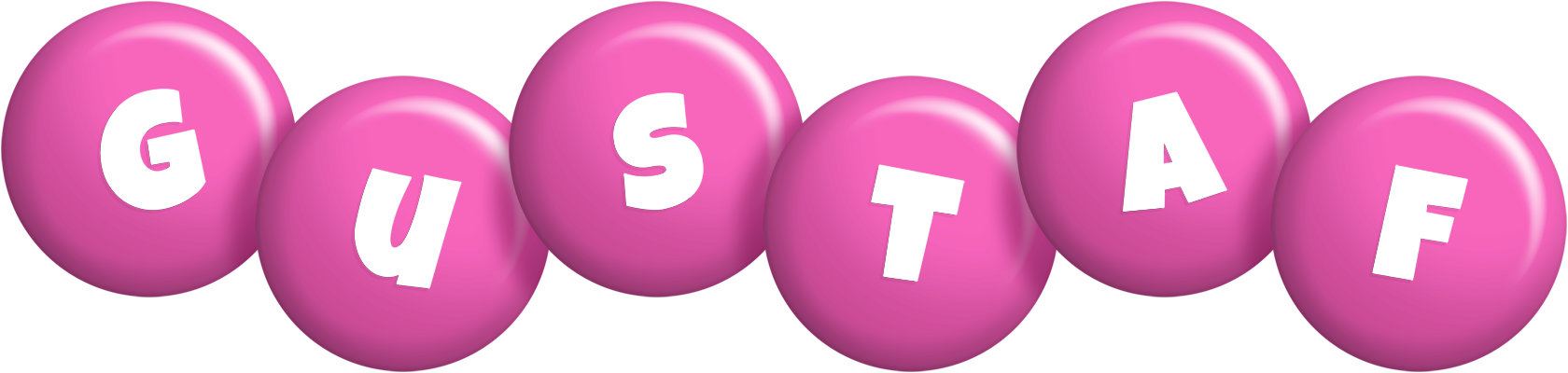 Gustaf candy-pink logo