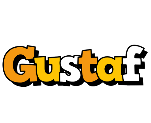 Gustaf cartoon logo