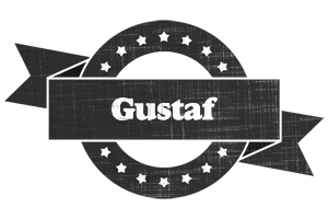 Gustaf grunge logo