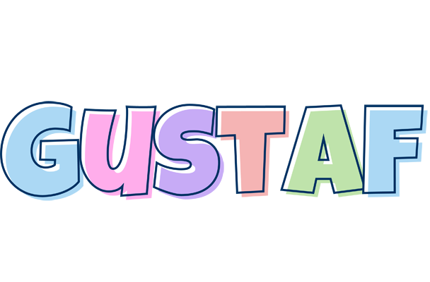 Gustaf pastel logo