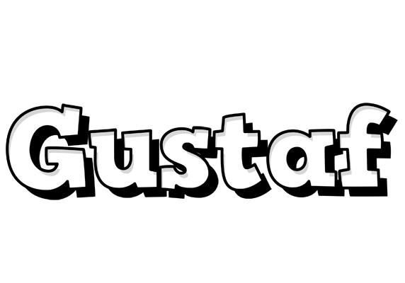 Gustaf snowing logo