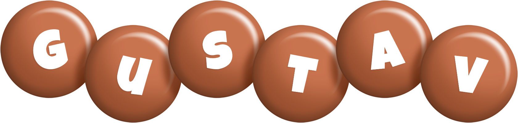 Gustav candy-brown logo