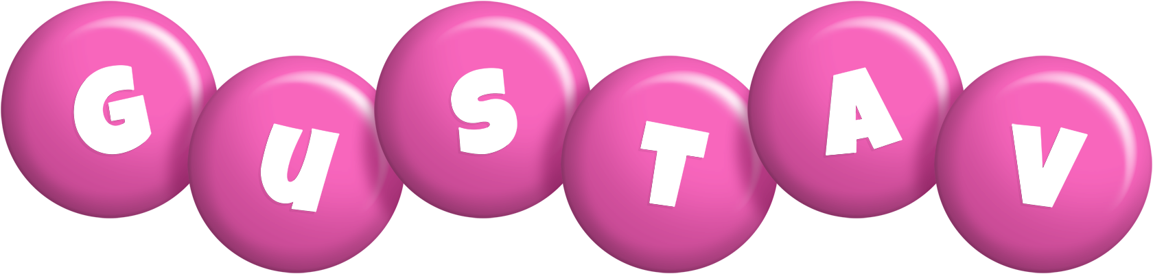 Gustav candy-pink logo
