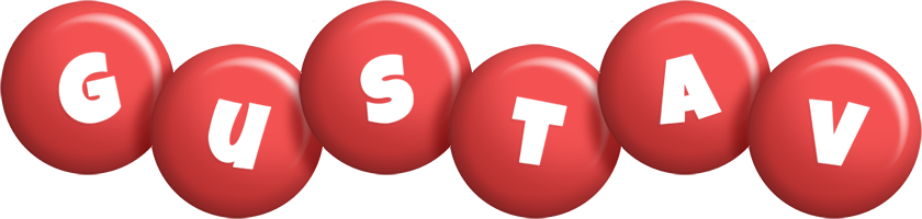 Gustav candy-red logo