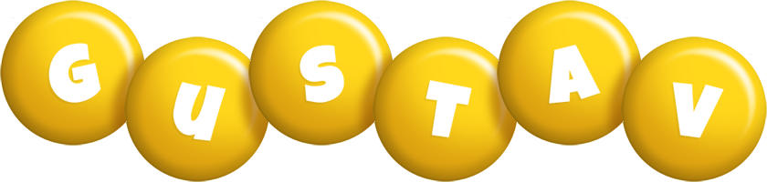 Gustav candy-yellow logo