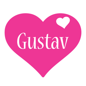 Gustav love-heart logo