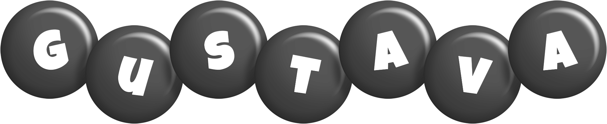 Gustava candy-black logo