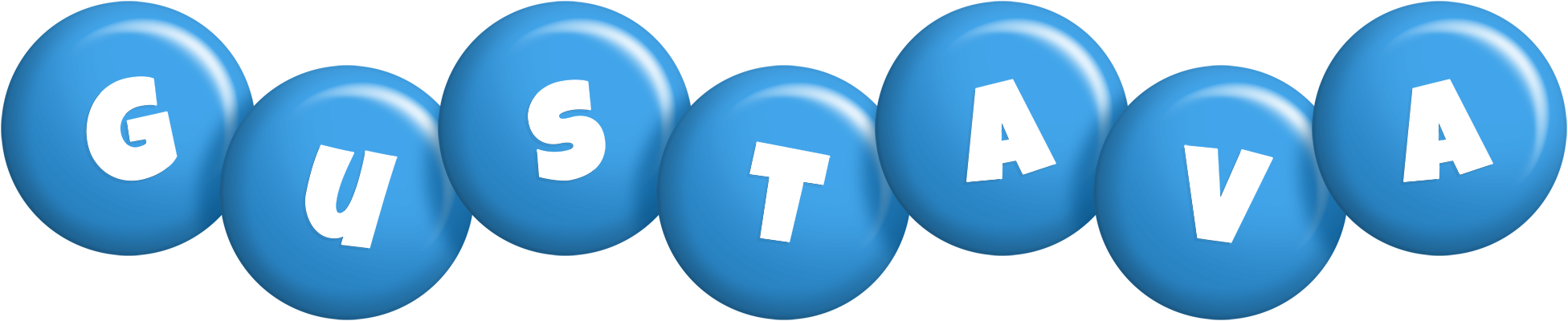 Gustava candy-blue logo