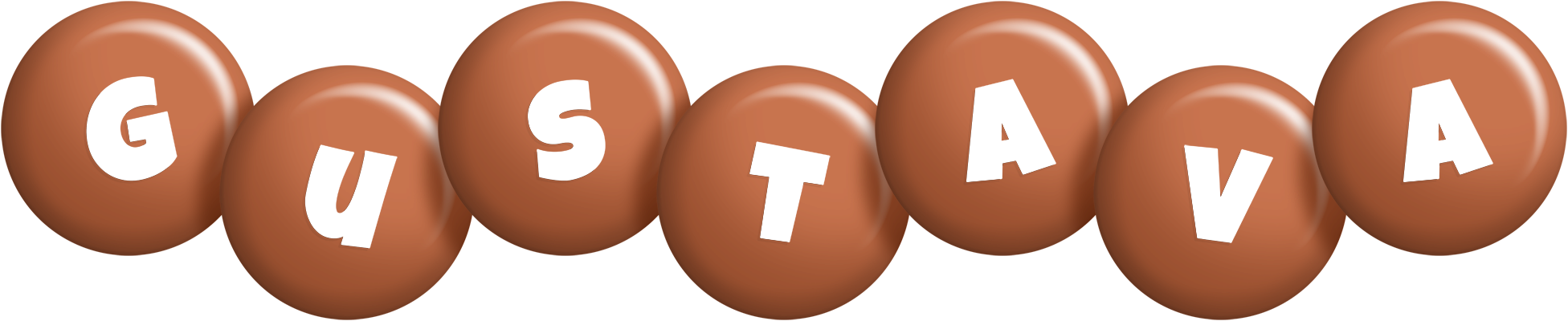 Gustava candy-brown logo