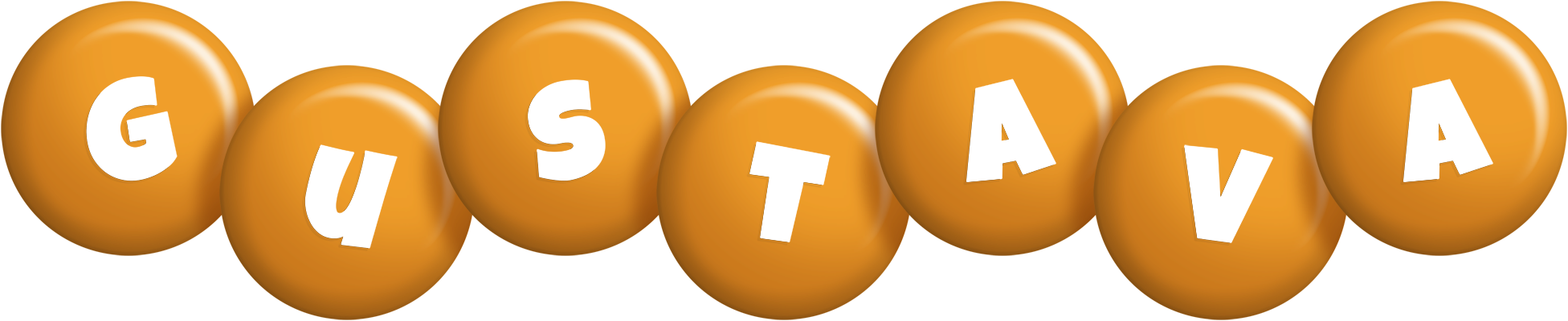Gustava candy-orange logo