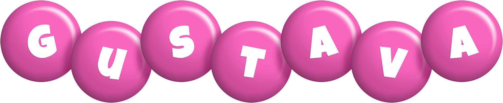 Gustava candy-pink logo