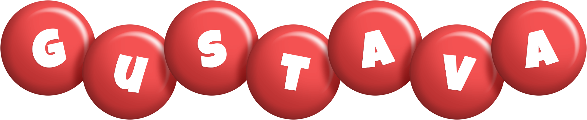 Gustava candy-red logo