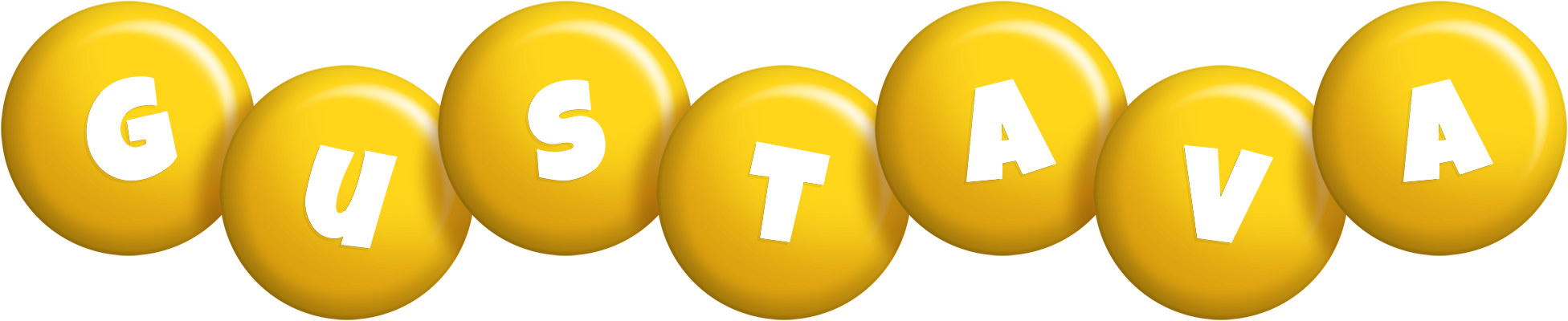 Gustava candy-yellow logo