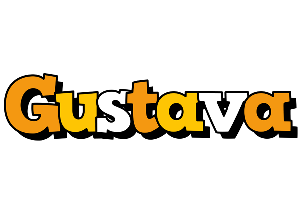 Gustava cartoon logo