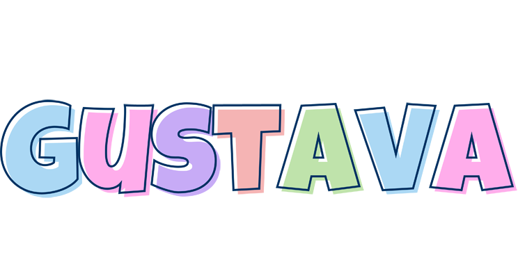 Gustava pastel logo