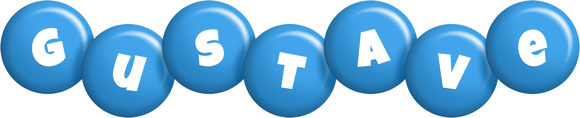 Gustave candy-blue logo