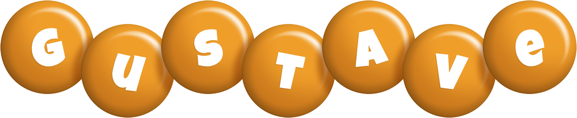 Gustave candy-orange logo