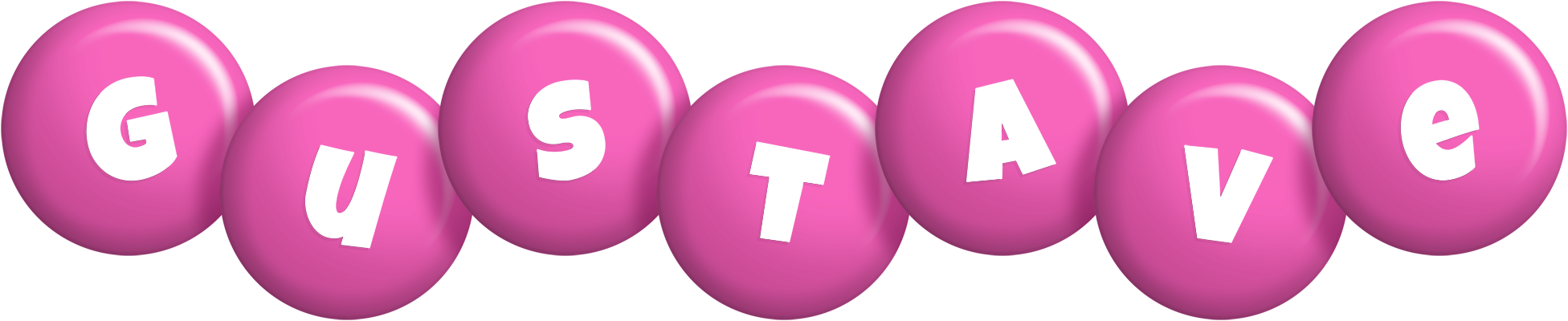 Gustave candy-pink logo