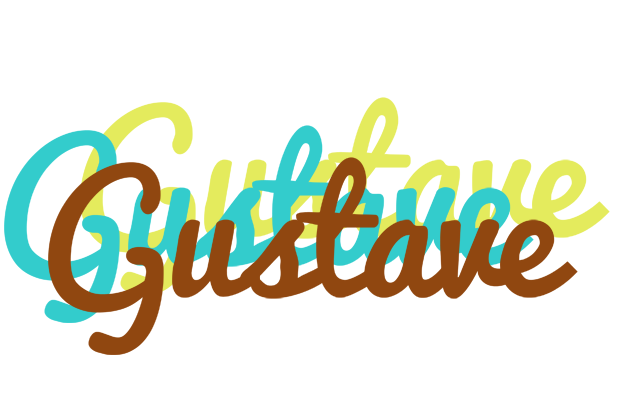 Gustave cupcake logo