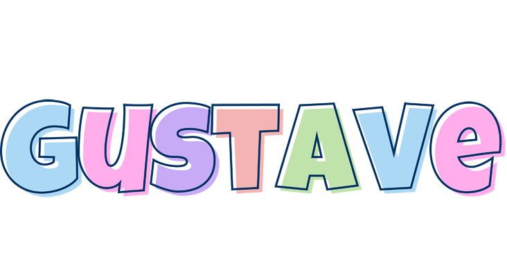 Gustave pastel logo