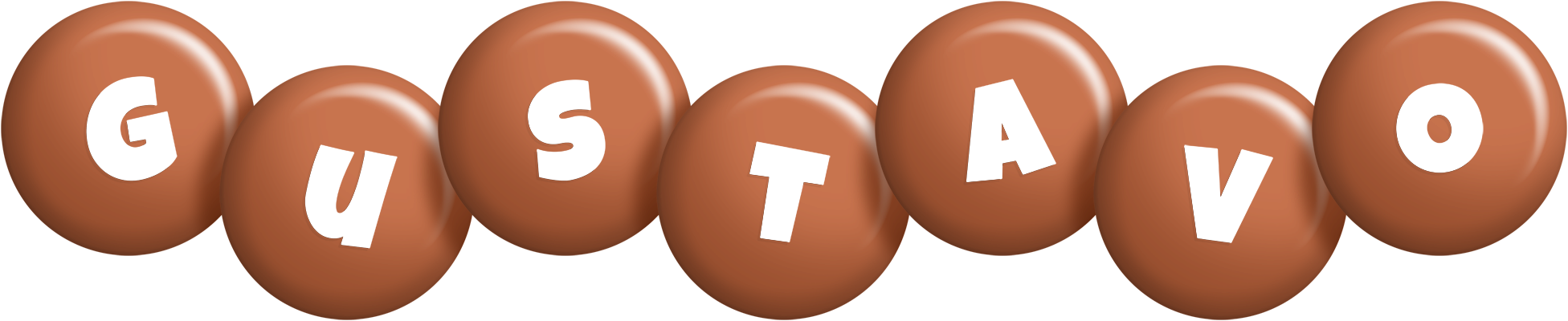 Gustavo candy-brown logo