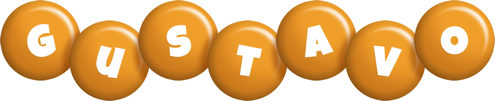 Gustavo candy-orange logo