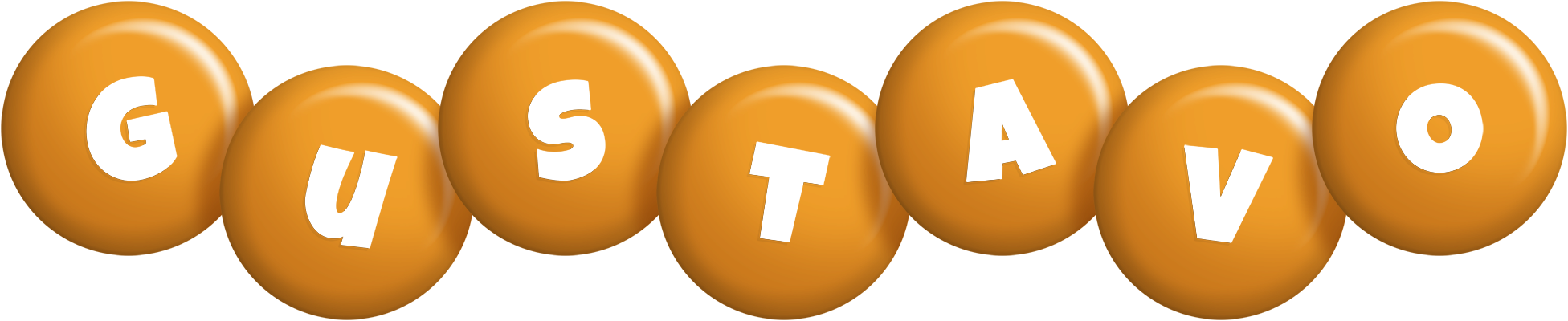 Gustavo candy-orange logo