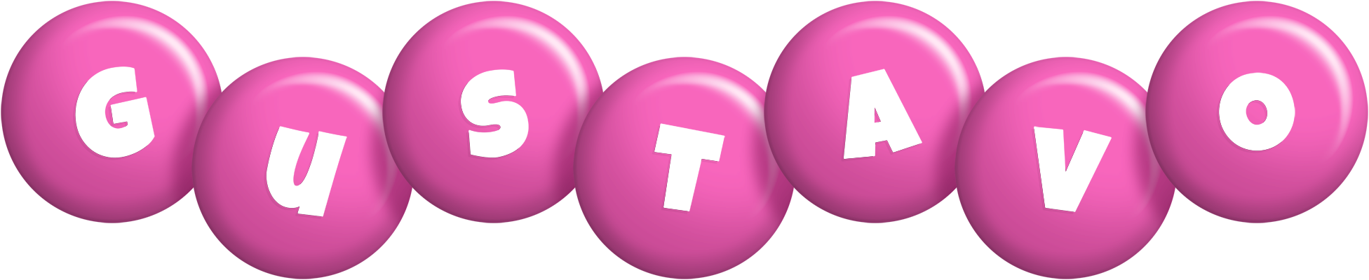 Gustavo candy-pink logo