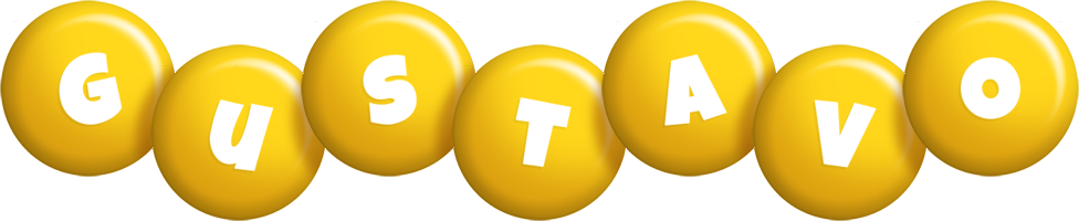Gustavo candy-yellow logo