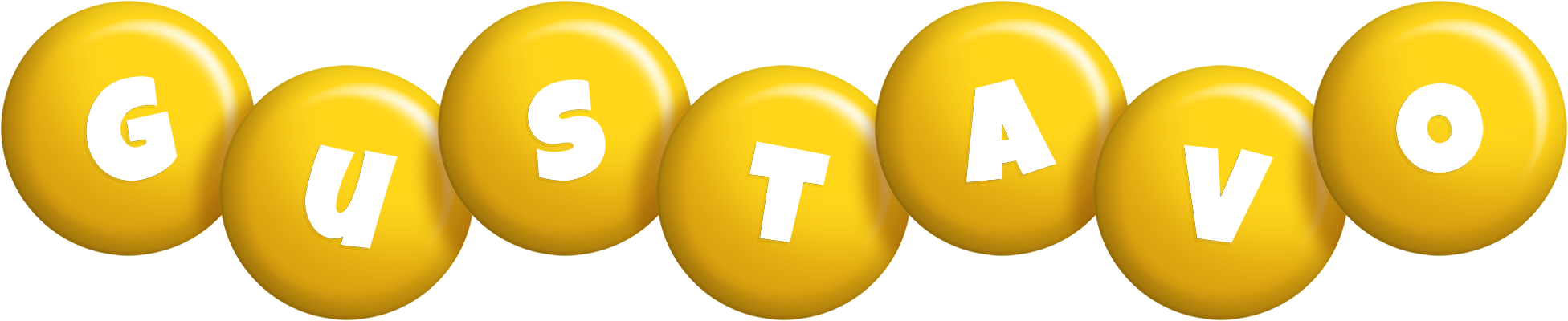 Gustavo candy-yellow logo