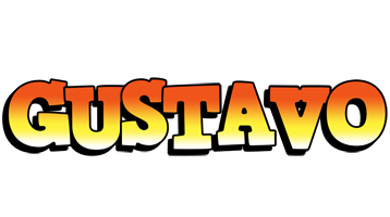 Gustavo sunset logo