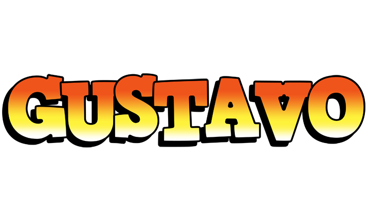 Gustavo sunset logo