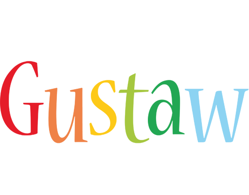 Gustaw birthday logo