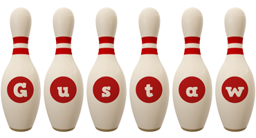 Gustaw bowling-pin logo