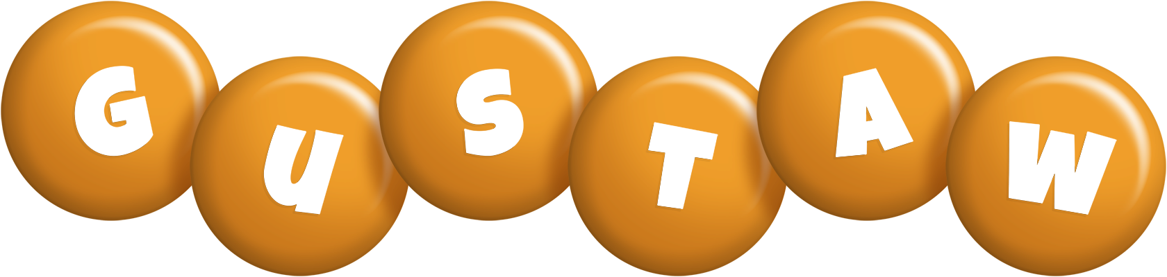 Gustaw candy-orange logo