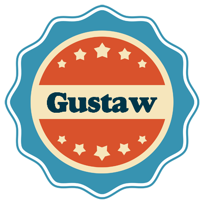 Gustaw labels logo
