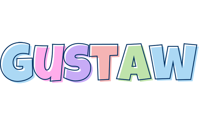 Gustaw pastel logo