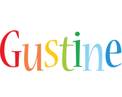 Gustine birthday logo