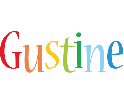 Gustine birthday logo