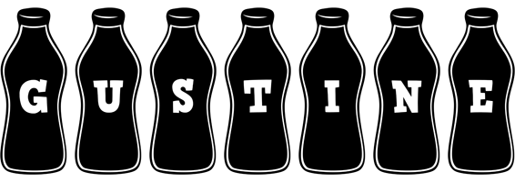 Gustine bottle logo