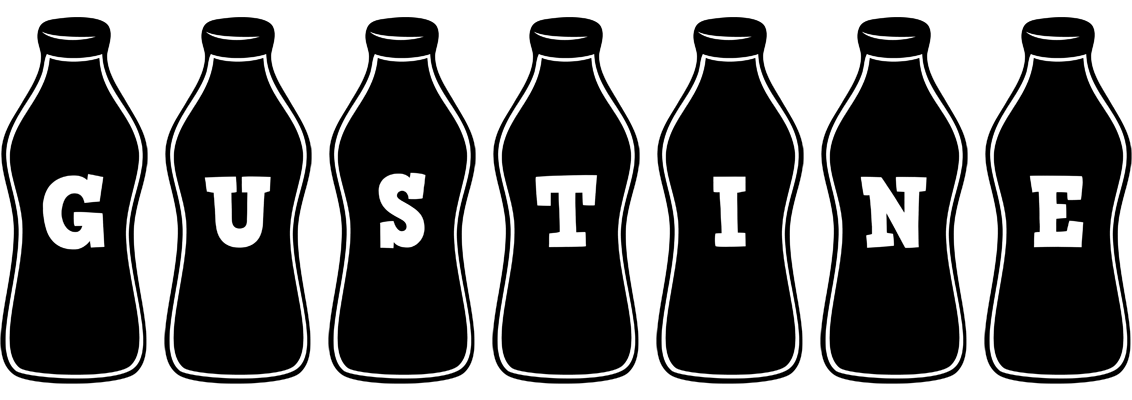 Gustine bottle logo