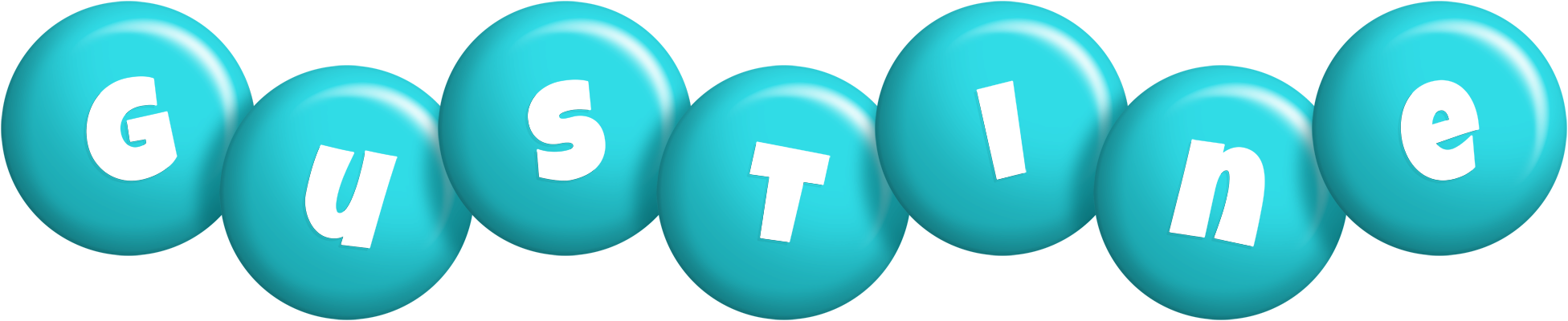 Gustine candy-azur logo